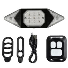 چراغ عقب دوچرخه راهنما دار وایرلس مدل LY-6700