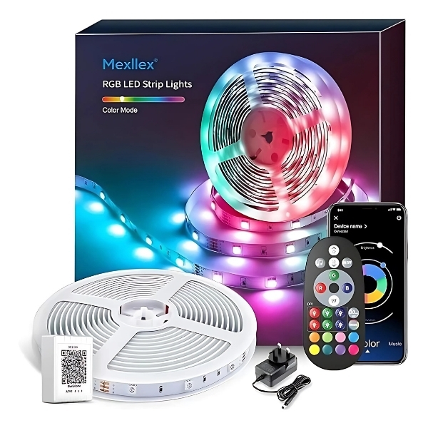 ریسه نواری اسمارت  MEXLLEX RGB LED رول 15 متری