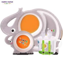 قیمت ظرف غذا 5 تیکه بامبو فیل