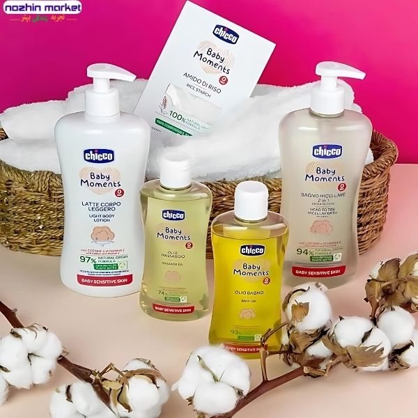 خرید روغن ماساژ چیکو BABY MOMENTS حجم 200 میل
