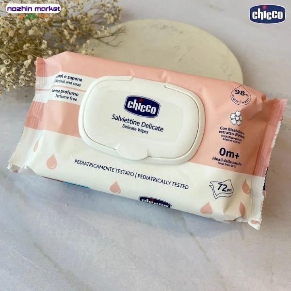 خرید دستمال مرطوب 98% آب چیکو SoftPure
