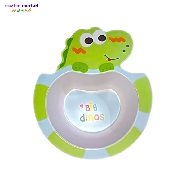 خرید ظرف غذا 5 تیکه بامبو دایناسور