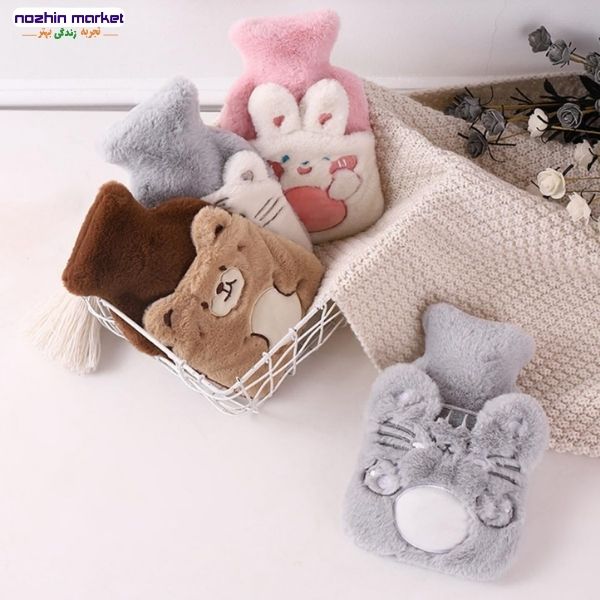 خرید کیسه آب گرم خزدار طرح حیوانات