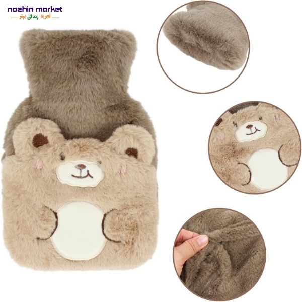 خرید کیسه آب گرم خزدار طرح حیوانات