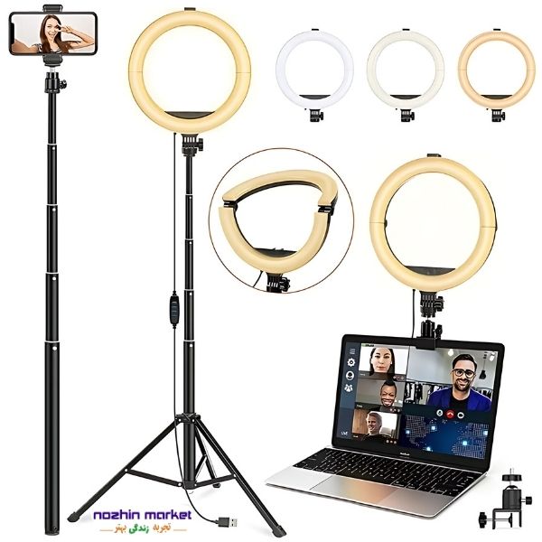 خرید رینگ لایت حرفه ای تاشو همراه سه پایه MACTREM M-A041