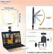 خرید رینگ لایت حرفه ای تاشو همراه سه پایه MACTREM M-A041