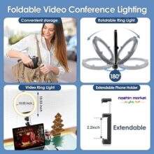 خرید رینگ لایت حرفه ای تاشو همراه سه پایه MACTREM M-A041