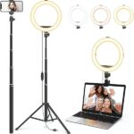 رینگ لایت حرفه ای تاشو همراه سه پایه MACTREM مدل M-A041