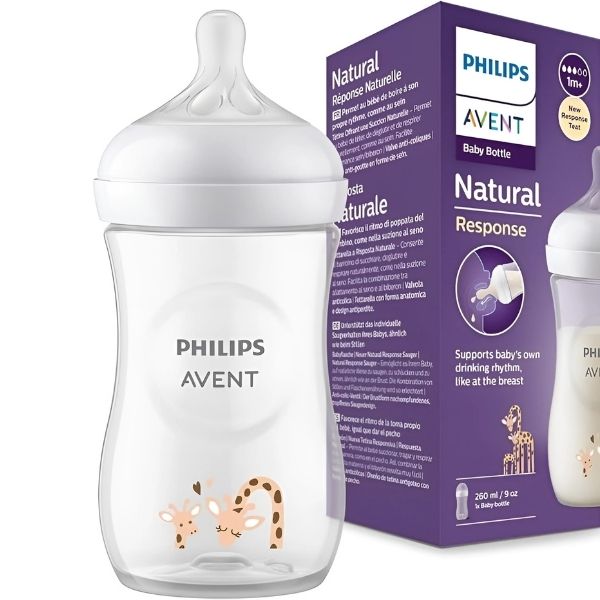 شیشه شیر 260 میل فیلیپس اونت طرحدار زرافه مدل SCY903/66 