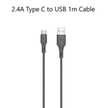 کابل 1 متری USB به Type-C با جریان 2.4 آمپر