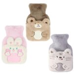 کیسه آب گرم خزدار ۲ لیتری طرح حیوانات